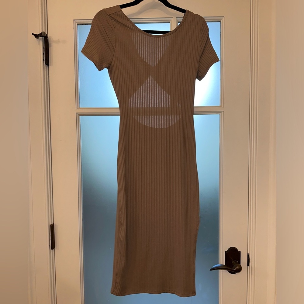 Saints 21 Fitted Midi Dress With Back Cut Outs. Size XS